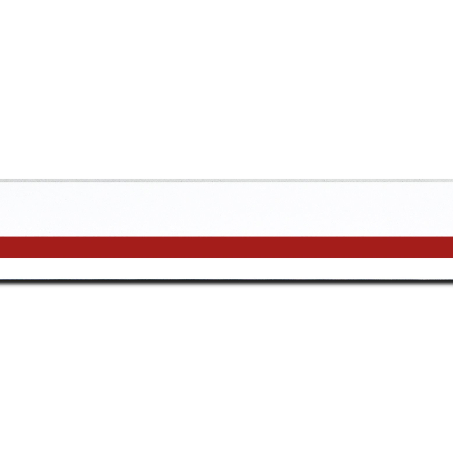 Cadre  bois blanc rouge — 42 x 59.4