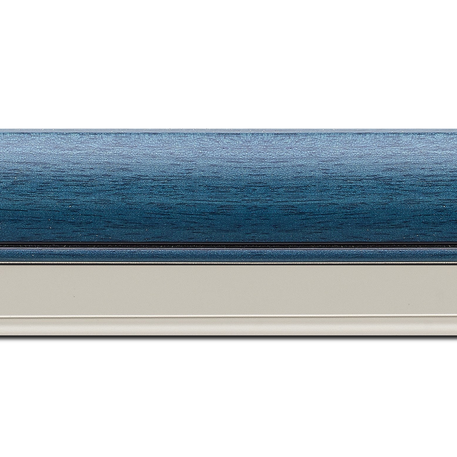 Cadre  bois bleu — 41 x 33