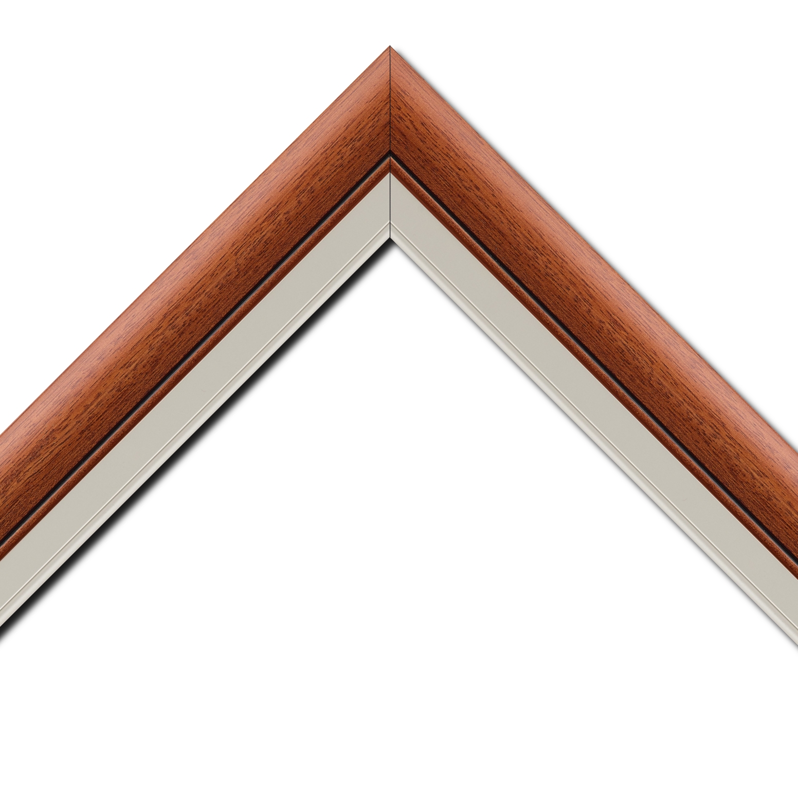 Cadre  bois marron tons bois — 40 x 60