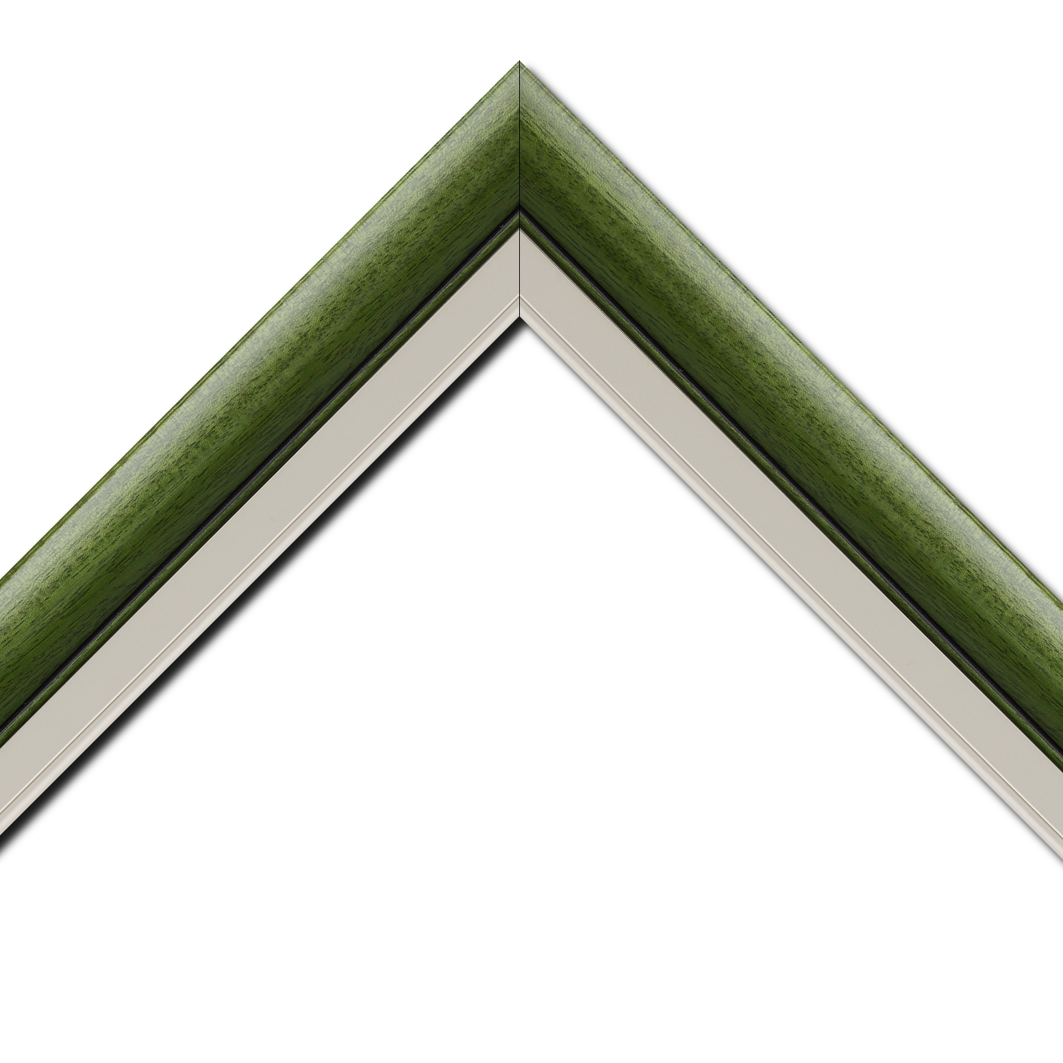 Cadre  bois vert — 41 x 33