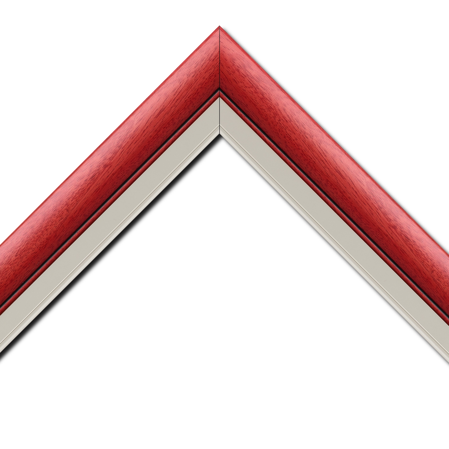 Cadre  bois rouge — 41 x 33