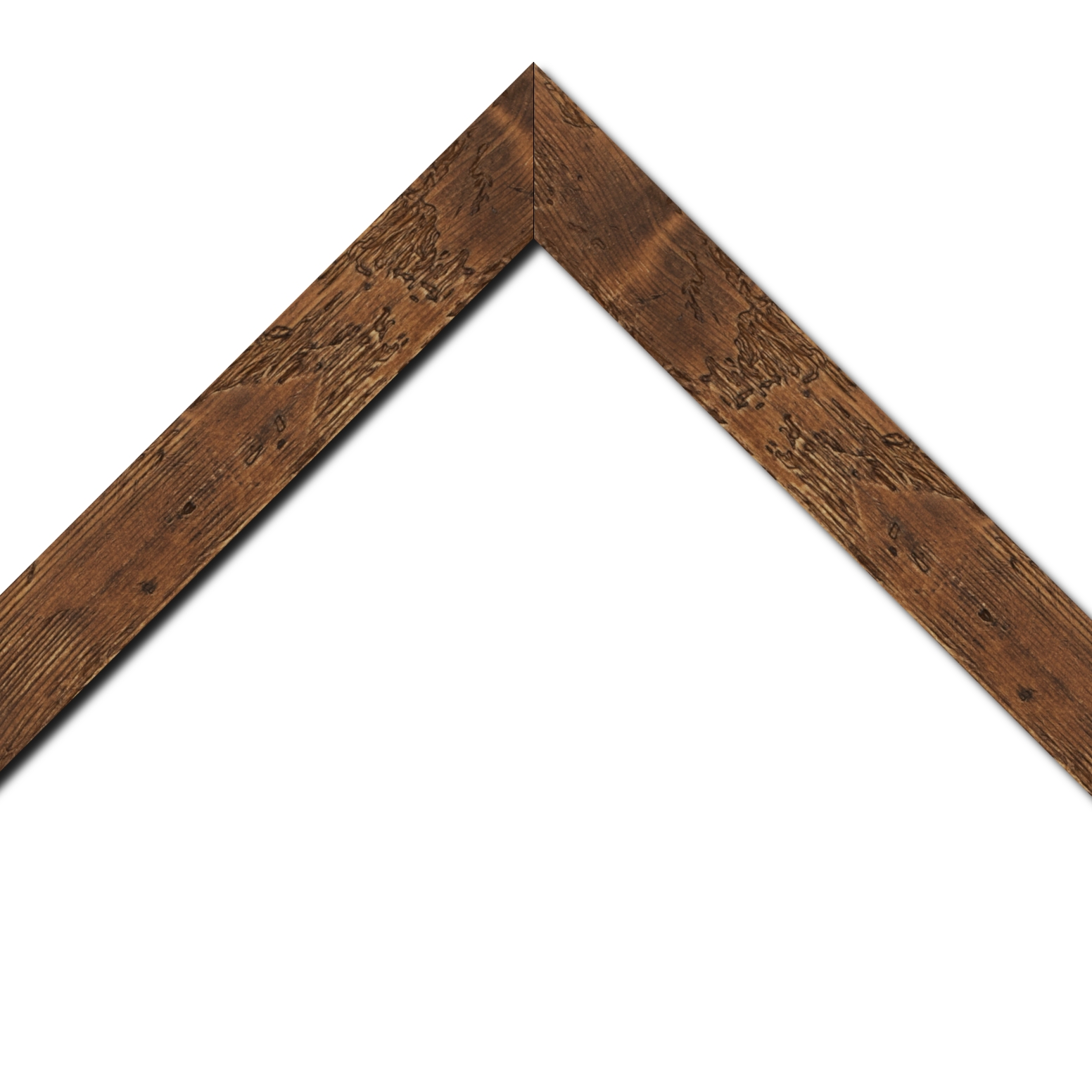 Cadre  bois marron tons bois — 41 x 33