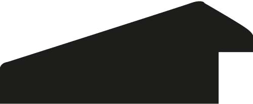 Cadre bois profil cocotte largeur 5.1cm couleur noir satiné - 50x60