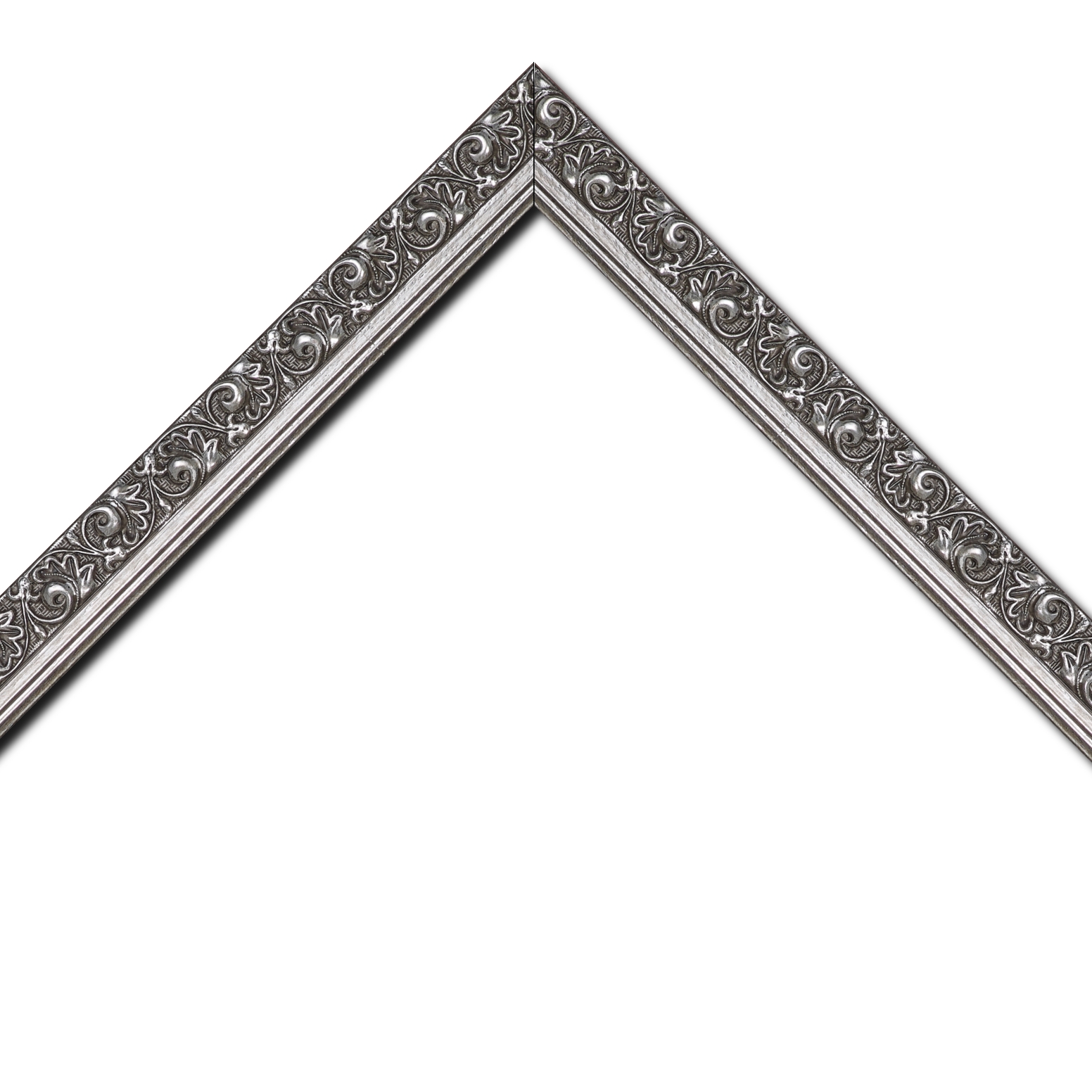 Cadre  bois argent — 60 x 90