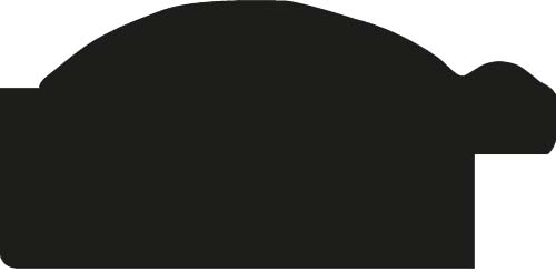 Cadre bois profil arrondi largeur 4.8cm couleur argent noirci  décor bambou - 40x60