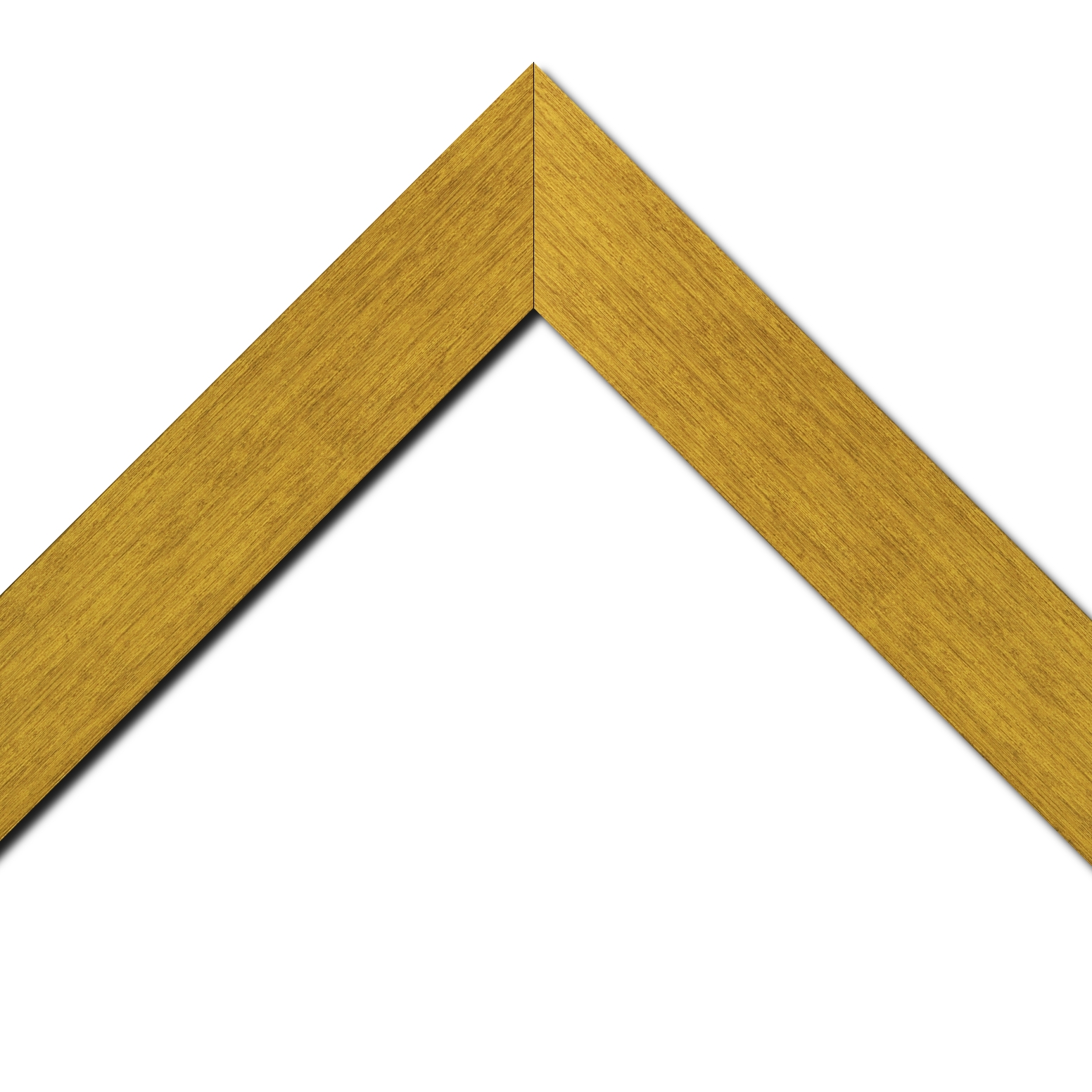 Baguette bois profil plat largeur 6cm couleur or contemporain satiné haut de gamme