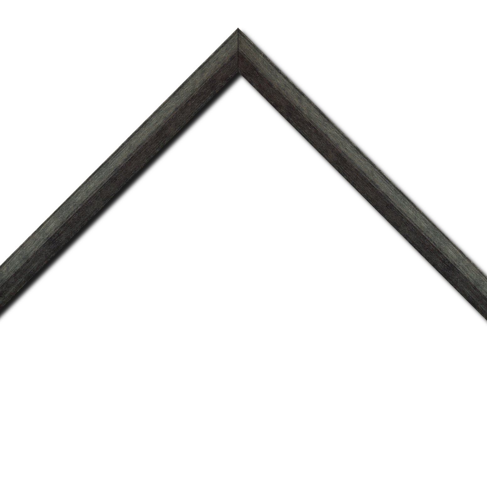 Cadre  bois gris noir — 40 x 40