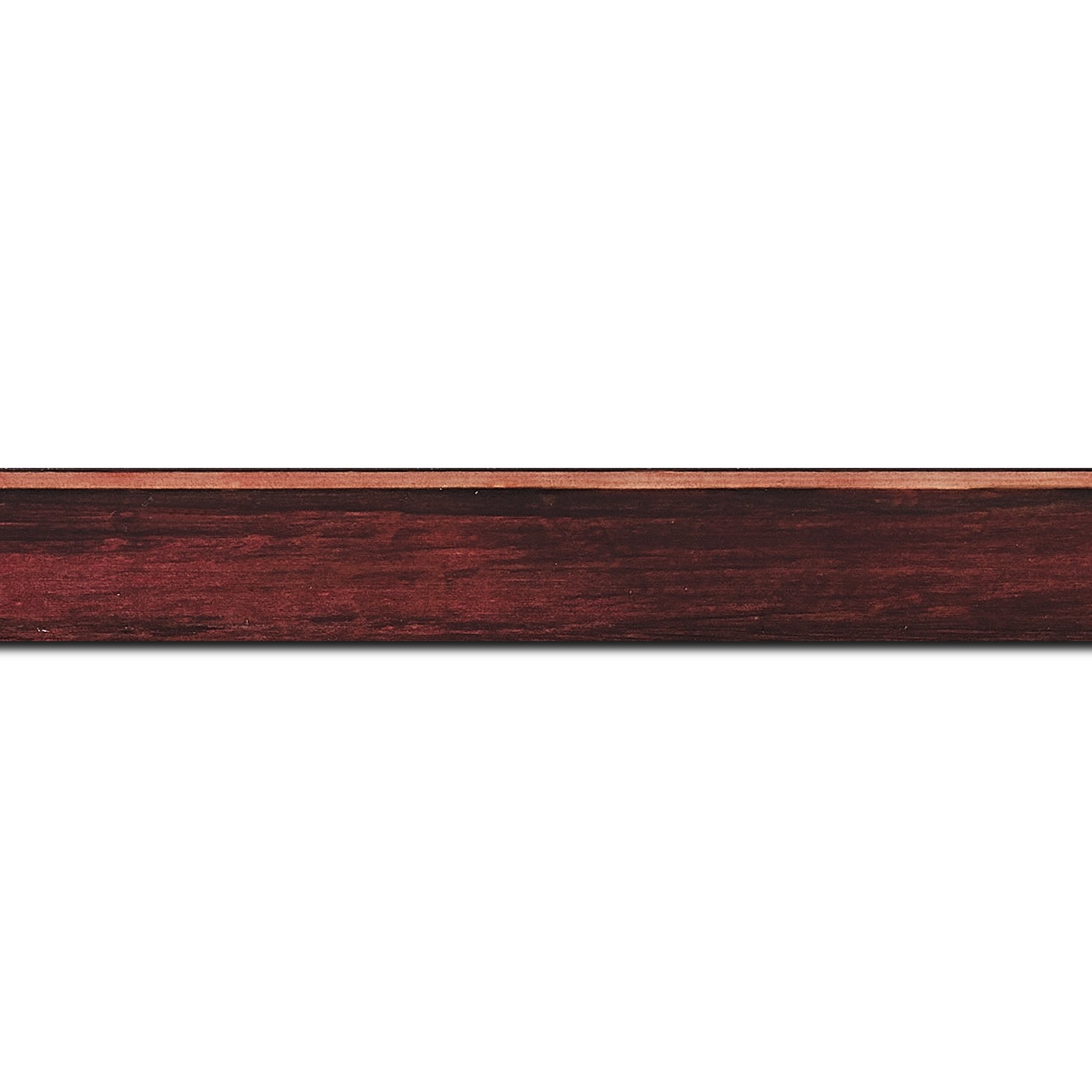 Cadre  bois bordeaux — 15 x 21