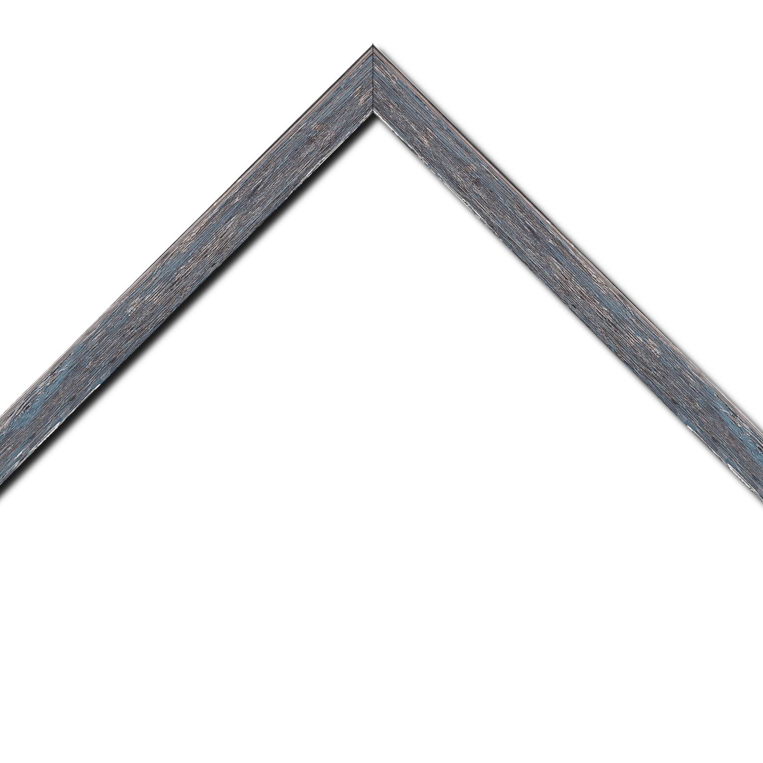 Cadre  bois bleu — 41 x 33