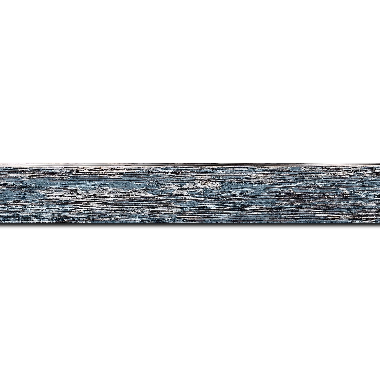 Cadre  bois bleu — 41 x 33
