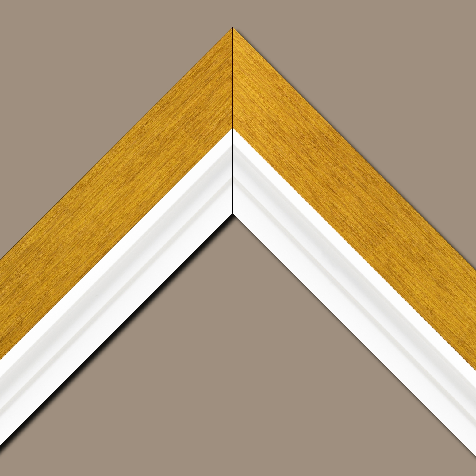 Caisse américaine pour peintures  americaine bois or blanc — 116 x 89