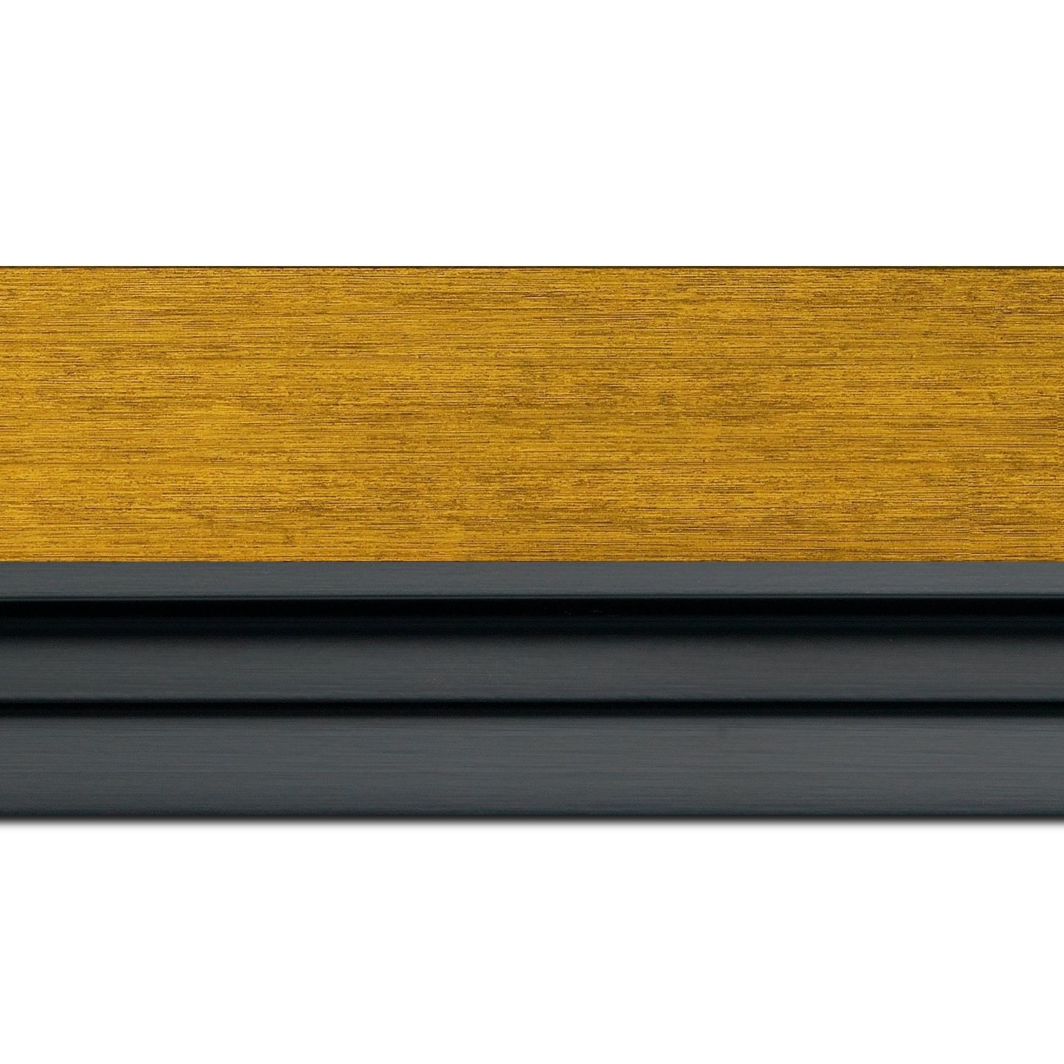 Caisse américaine pour peintures  americaine bois or noir — 84.1 x 118.9