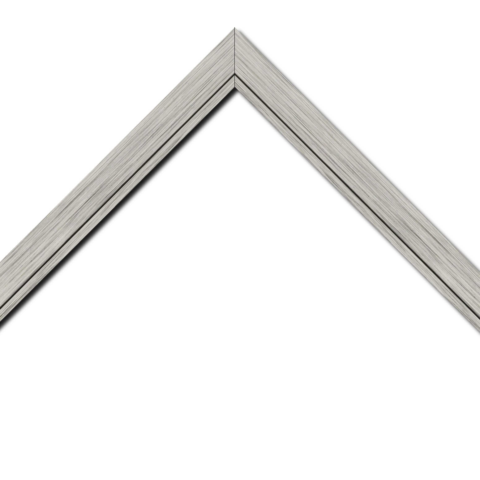 Cadre  bois argent — 60 x 80