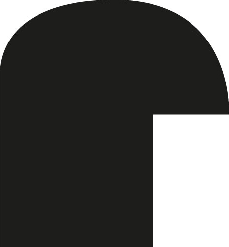 Baguette bois profil demi rond largeur 1.5cm couleur noir mat