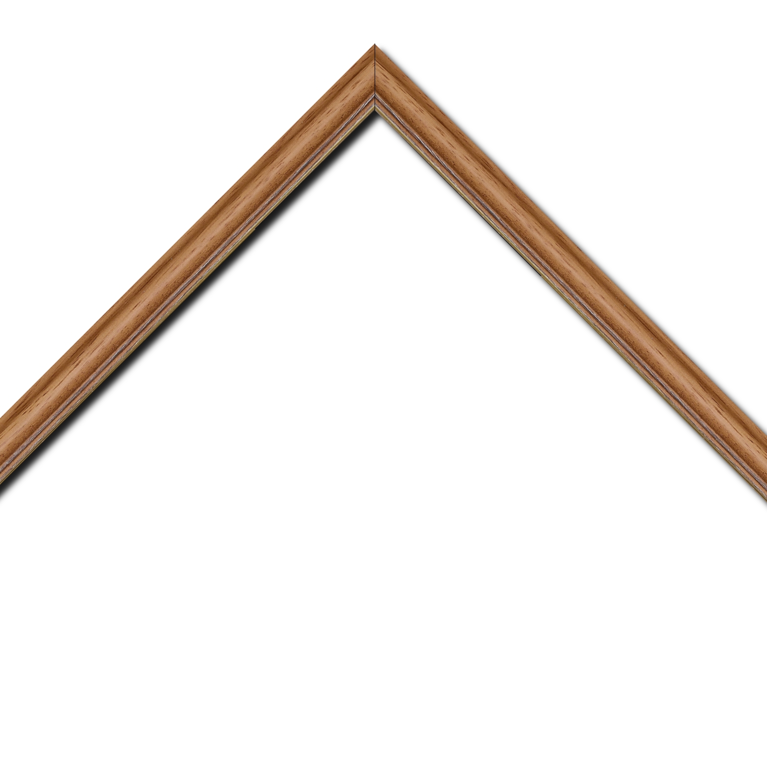 Cadre  bois marron tons bois — 41 x 33