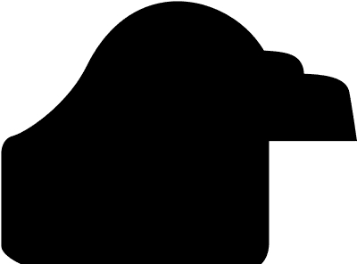 Cadre bois profil doucine inversée largeur 2.3cm argile satiné bord ressuyé - 50x60