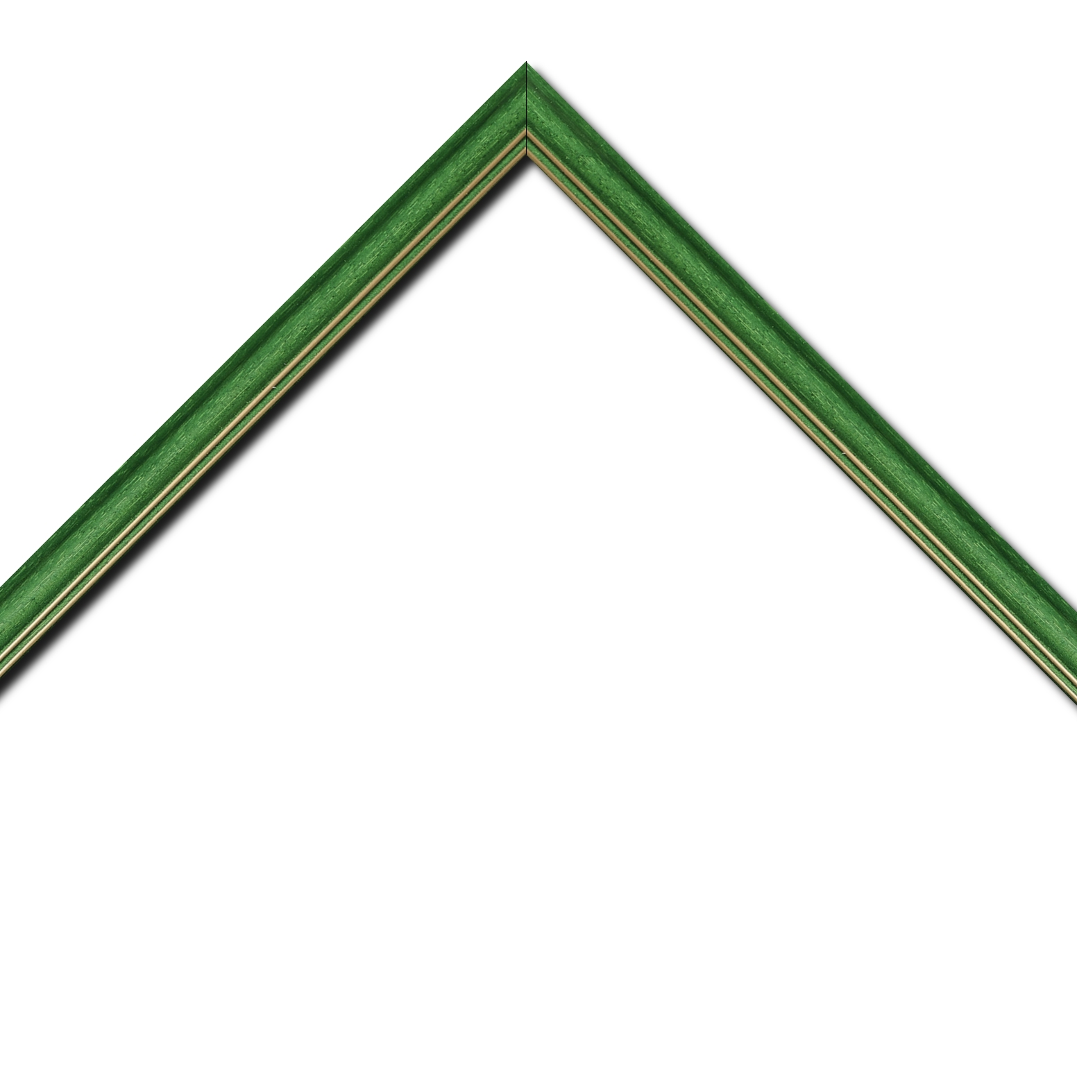 Cadre  bois vert — 41 x 33