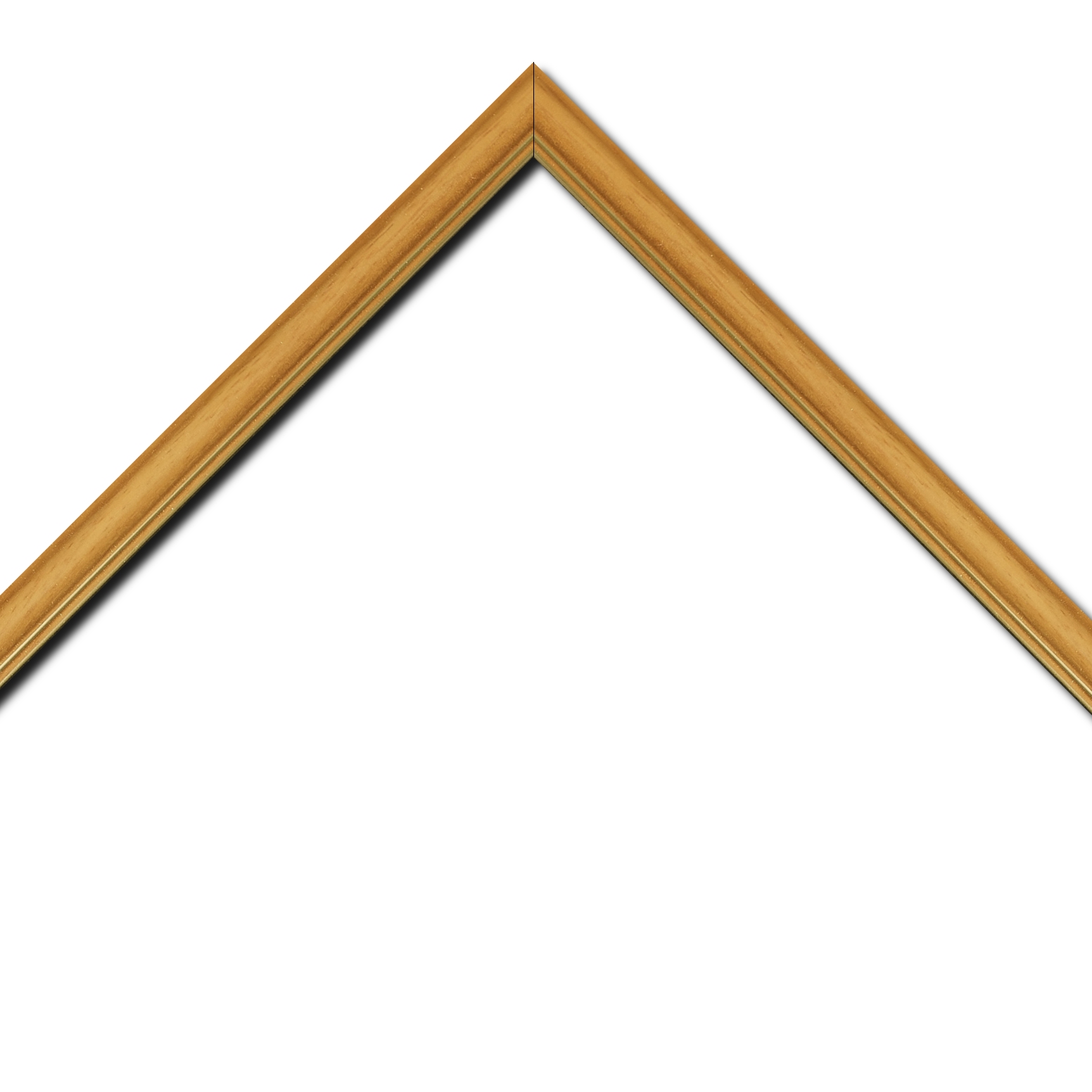Cadre  bois jaune — 41 x 33