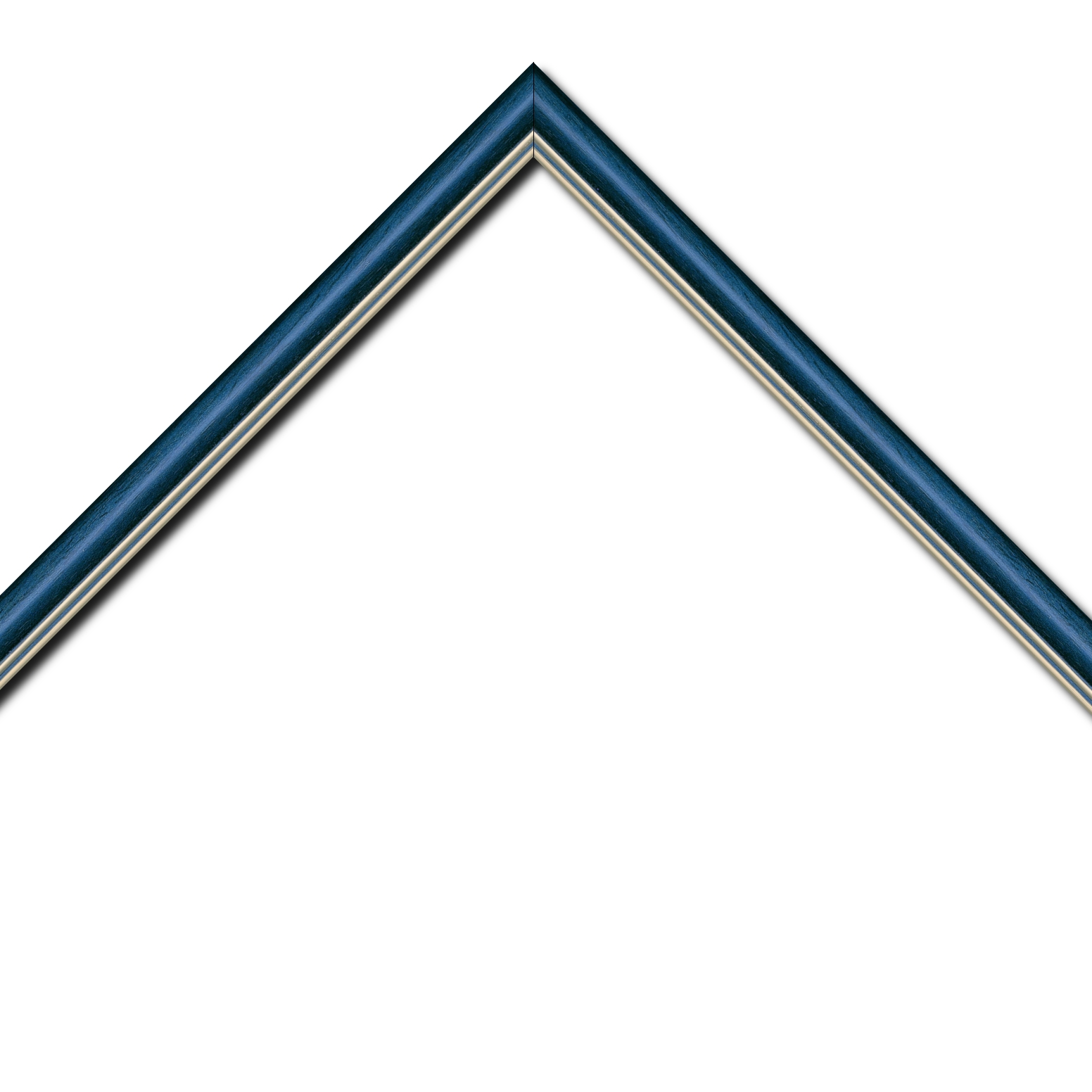 Cadre  bois bleu — 50 x 70