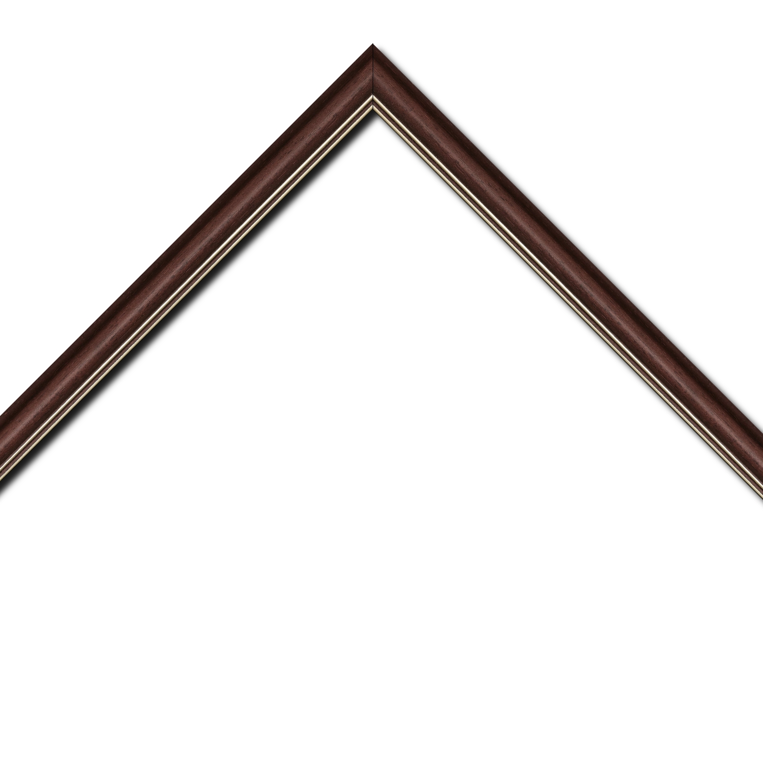 Cadre  bois bordeaux — 20 x 60