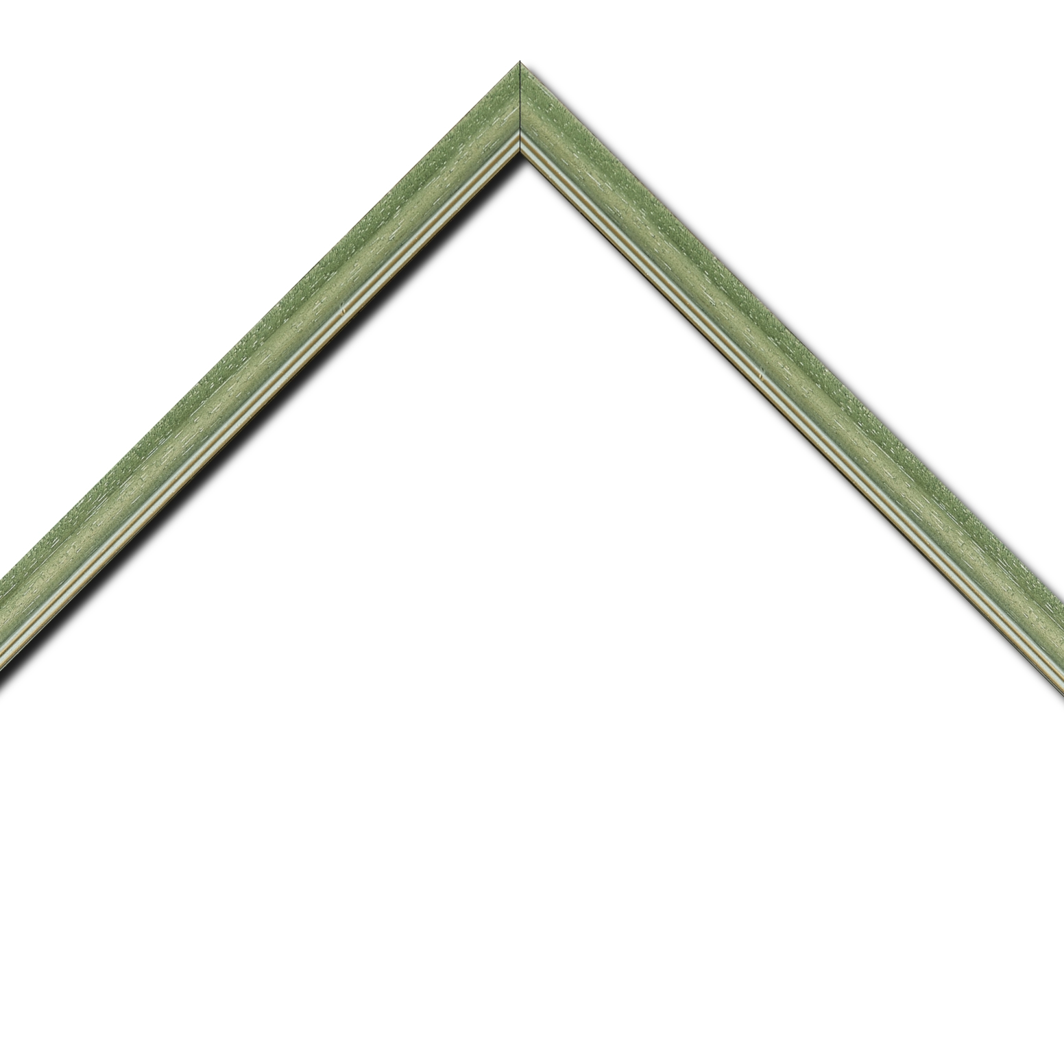Cadre  bois vert — 41 x 33