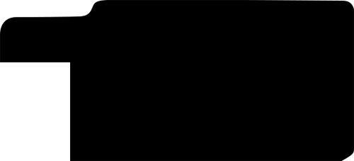Cadre bois profil plat largeur 3.3cm couleur argile satiné nez noir - 70x70