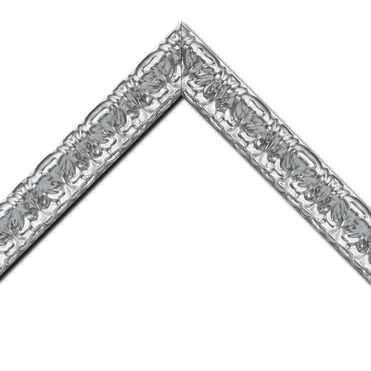 Cadre  bois argent — 41 x 33