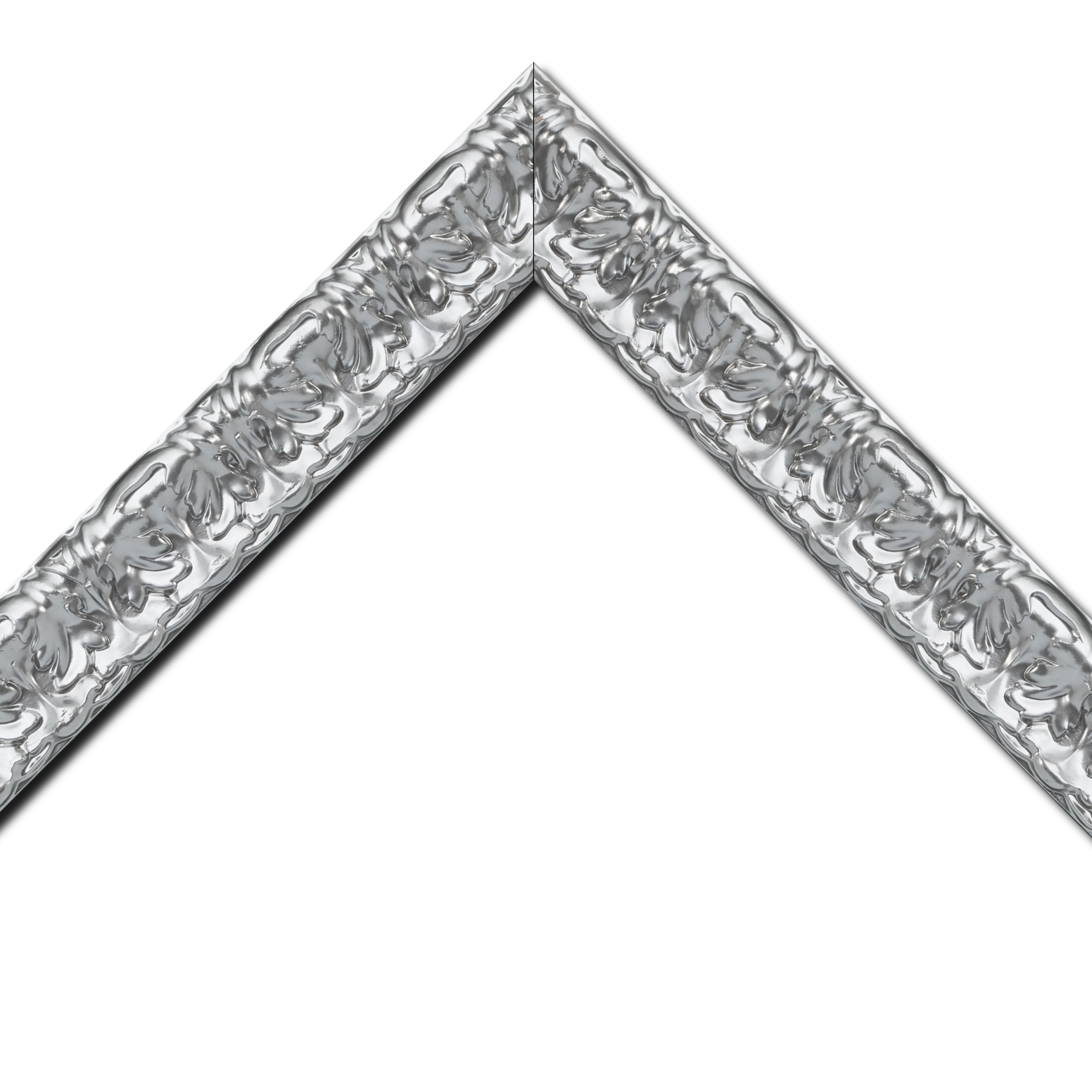 Cadre  bois argent — 20 x 60