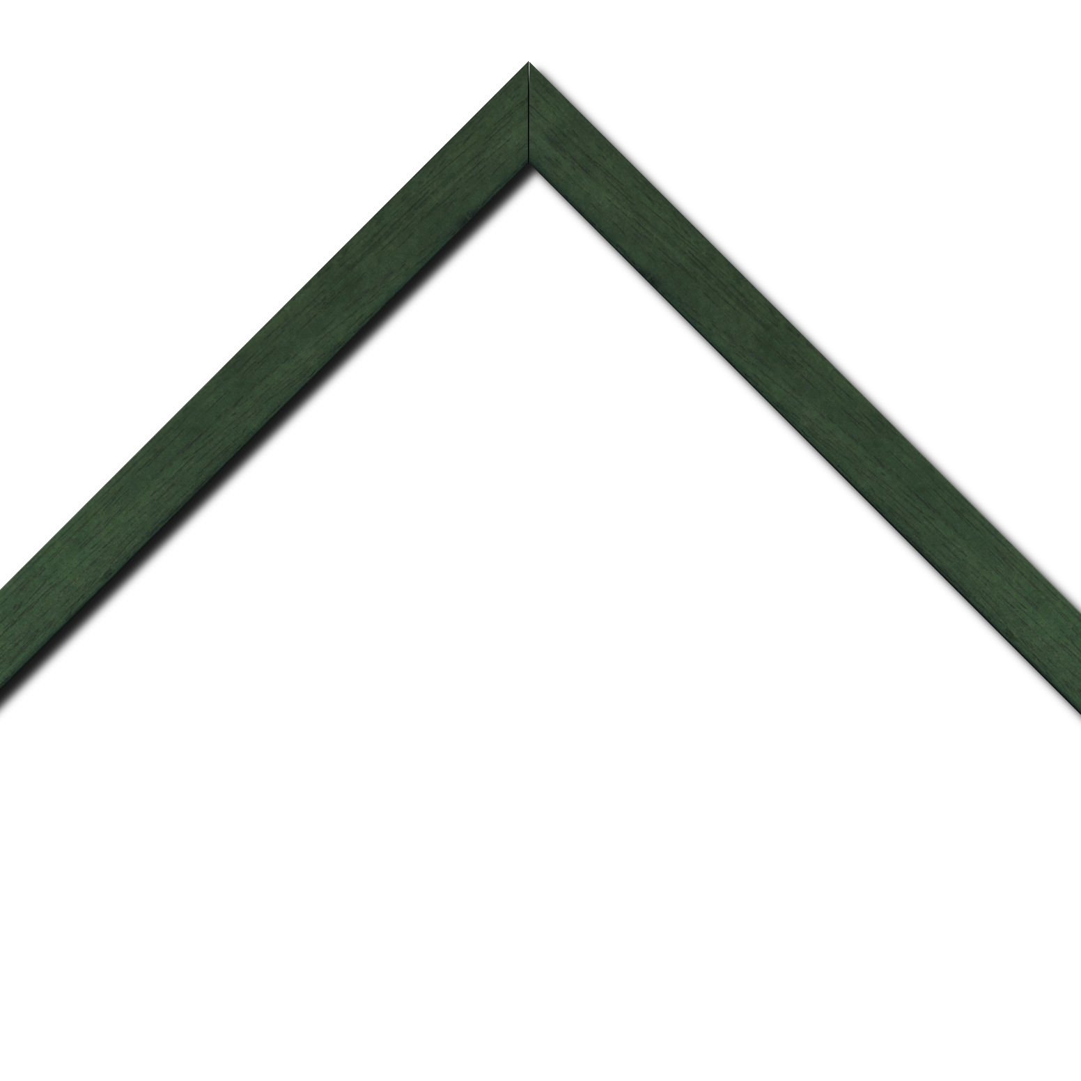 Baguette bois profil plat largeur 2.5cm couleur vert sapin satiné