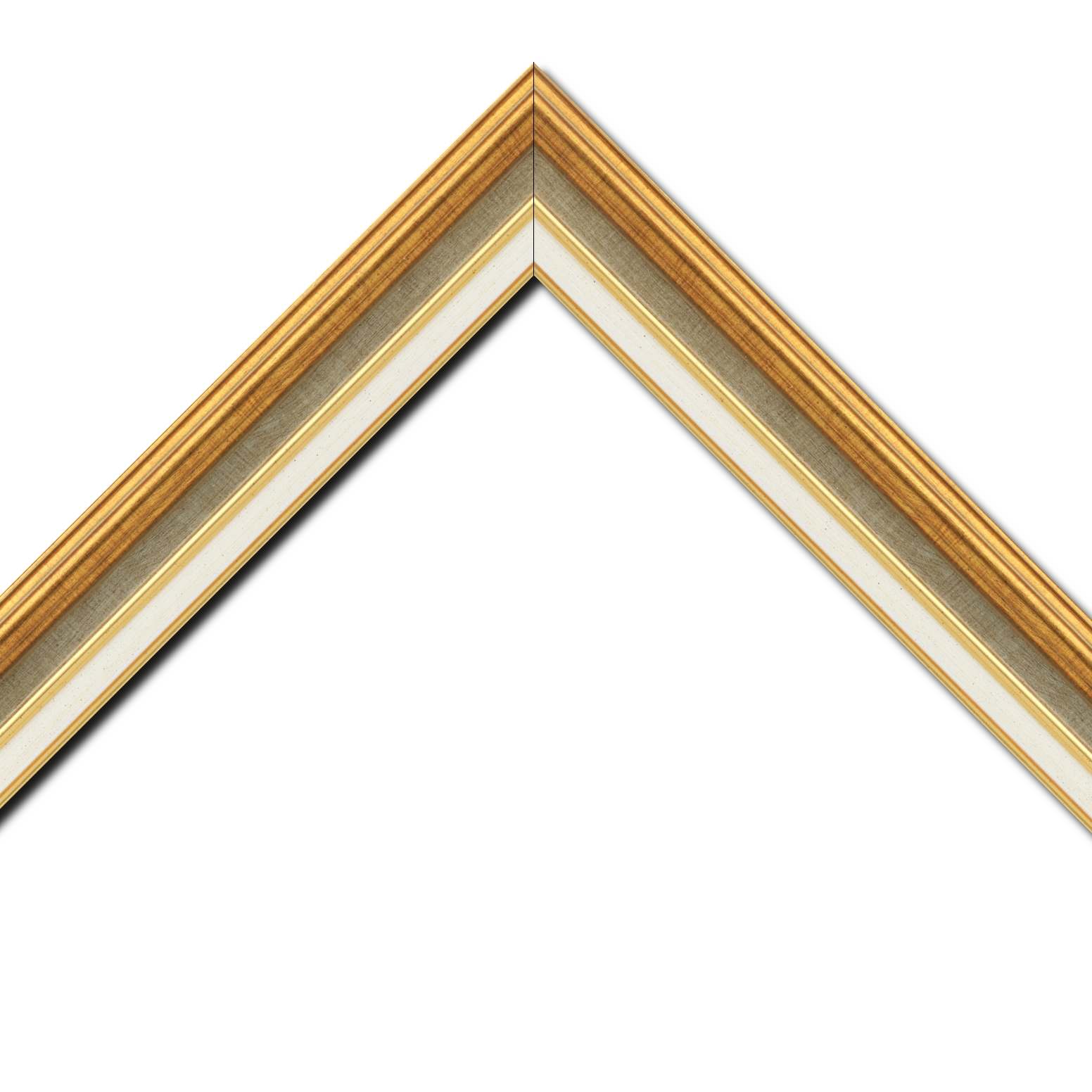 Cadre  bois champagne or — 20 x 60