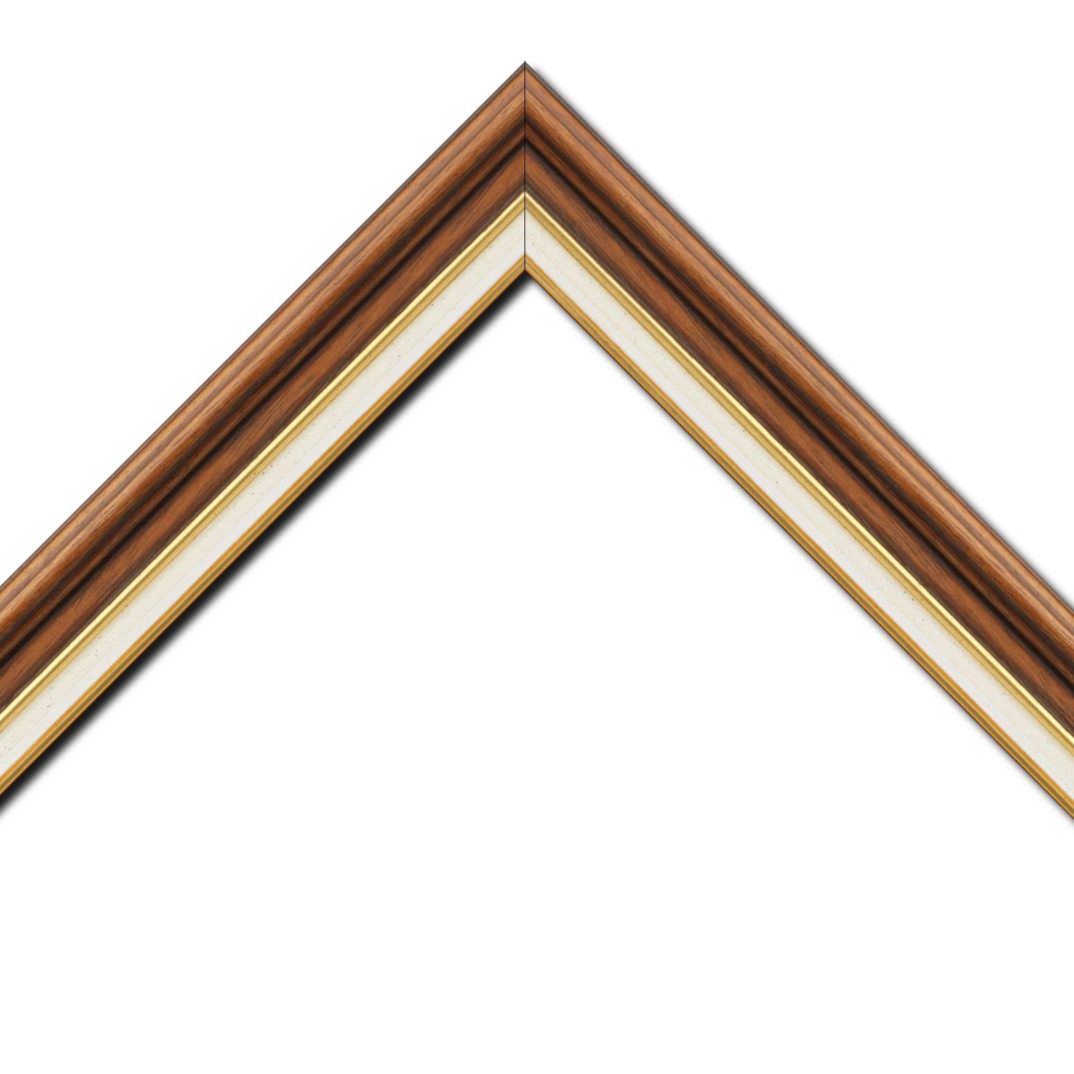 Cadre  pour peinture pour peinture bois marron tons bois — 46 x 38