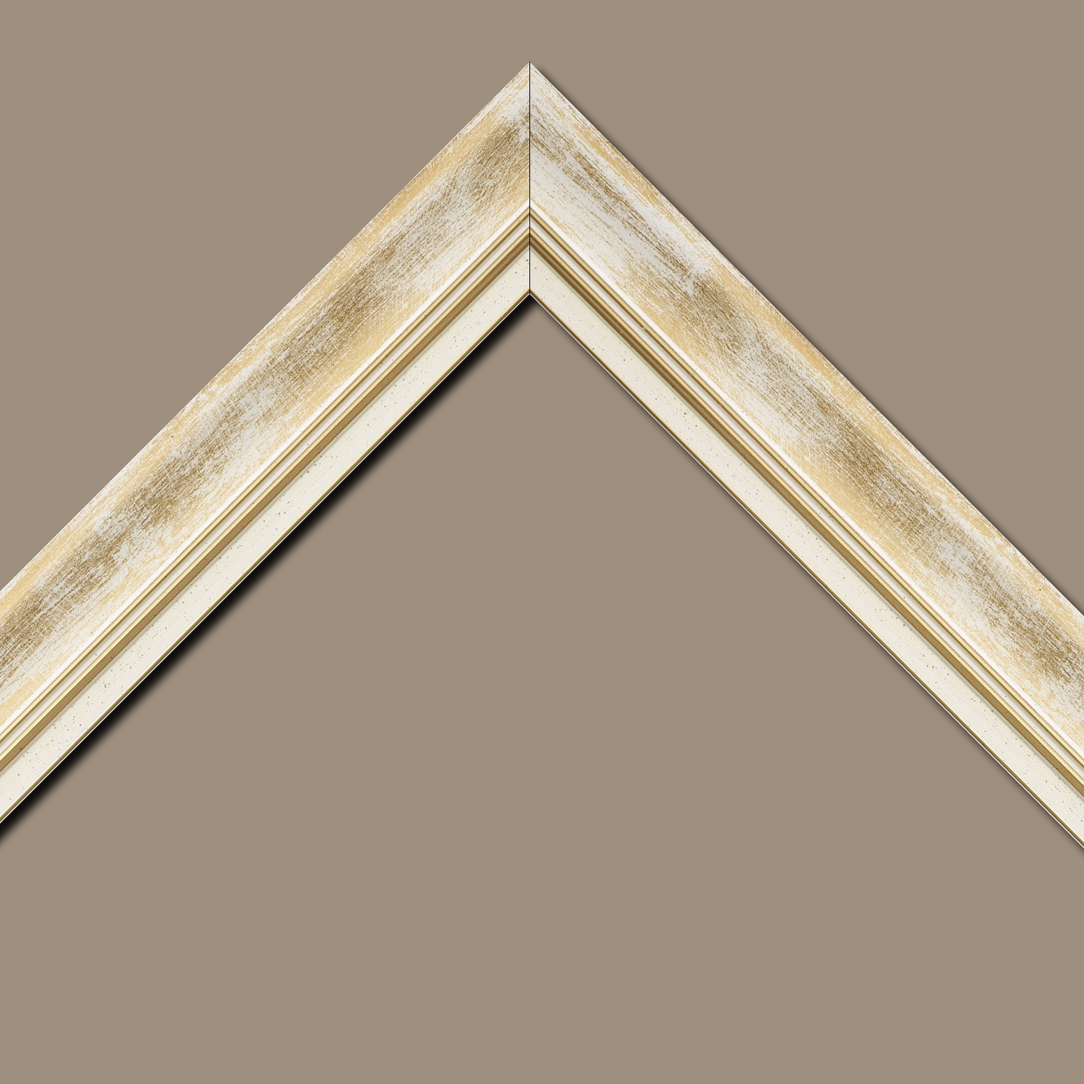 Cadre  bois blanc — 41 x 33