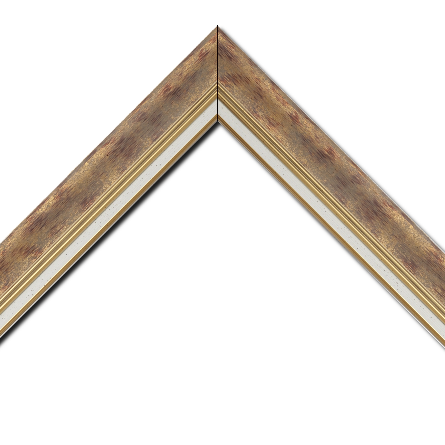 Cadre  bois bordeaux — 41 x 33