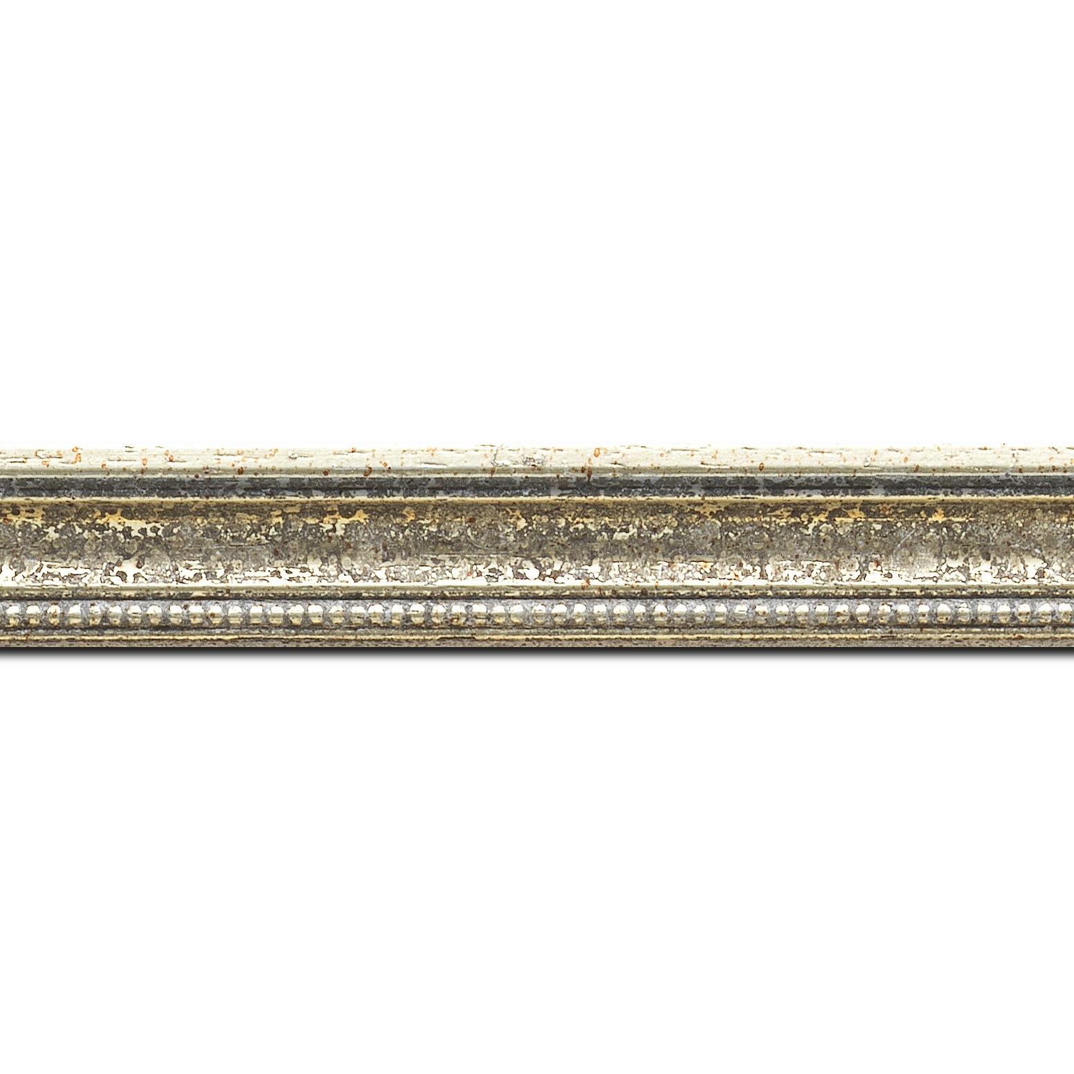 Cadre  bois argent — 41 x 33