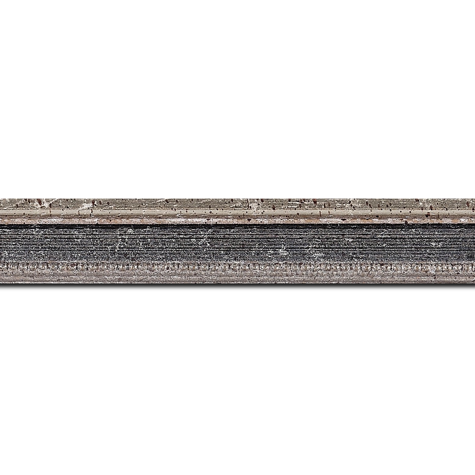 Cadre  bois gris argent — 28 x 34
