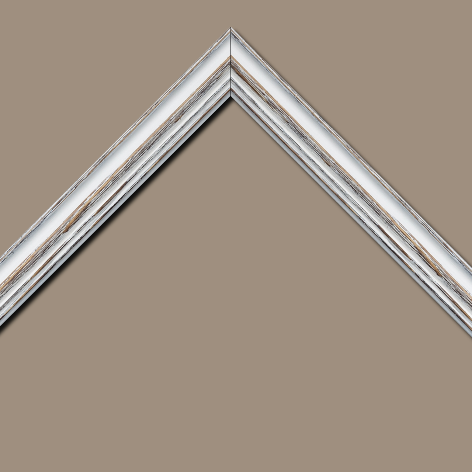 Cadre  bois blanchie — 41 x 33