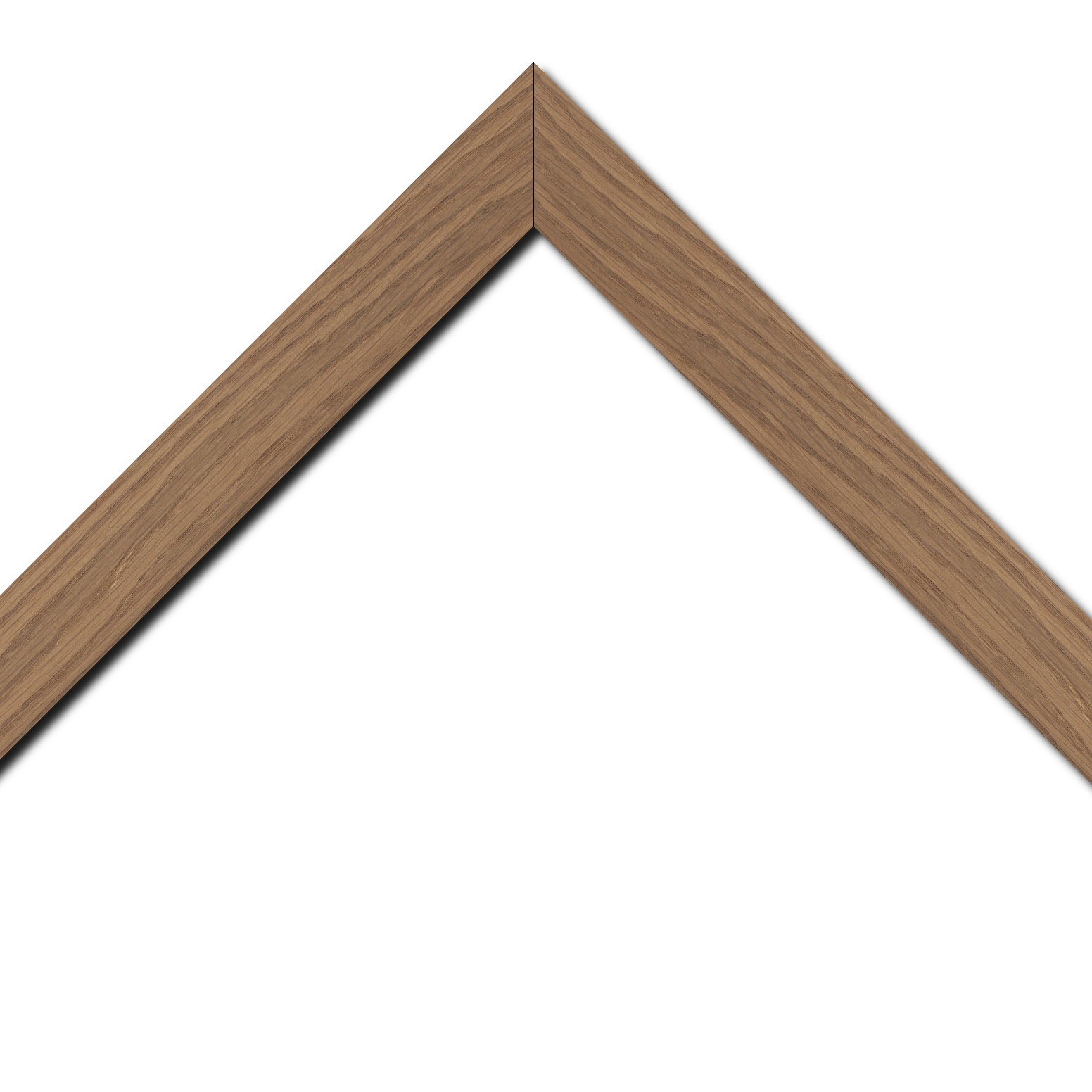 Baguette bois profil plat largeur 4cm chêne massif naturel (non vernis)