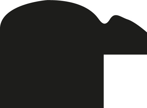 Cadre bois profil arrondi largeur 2.1cm  couleur noir fond or filet argent chaud - 30x40