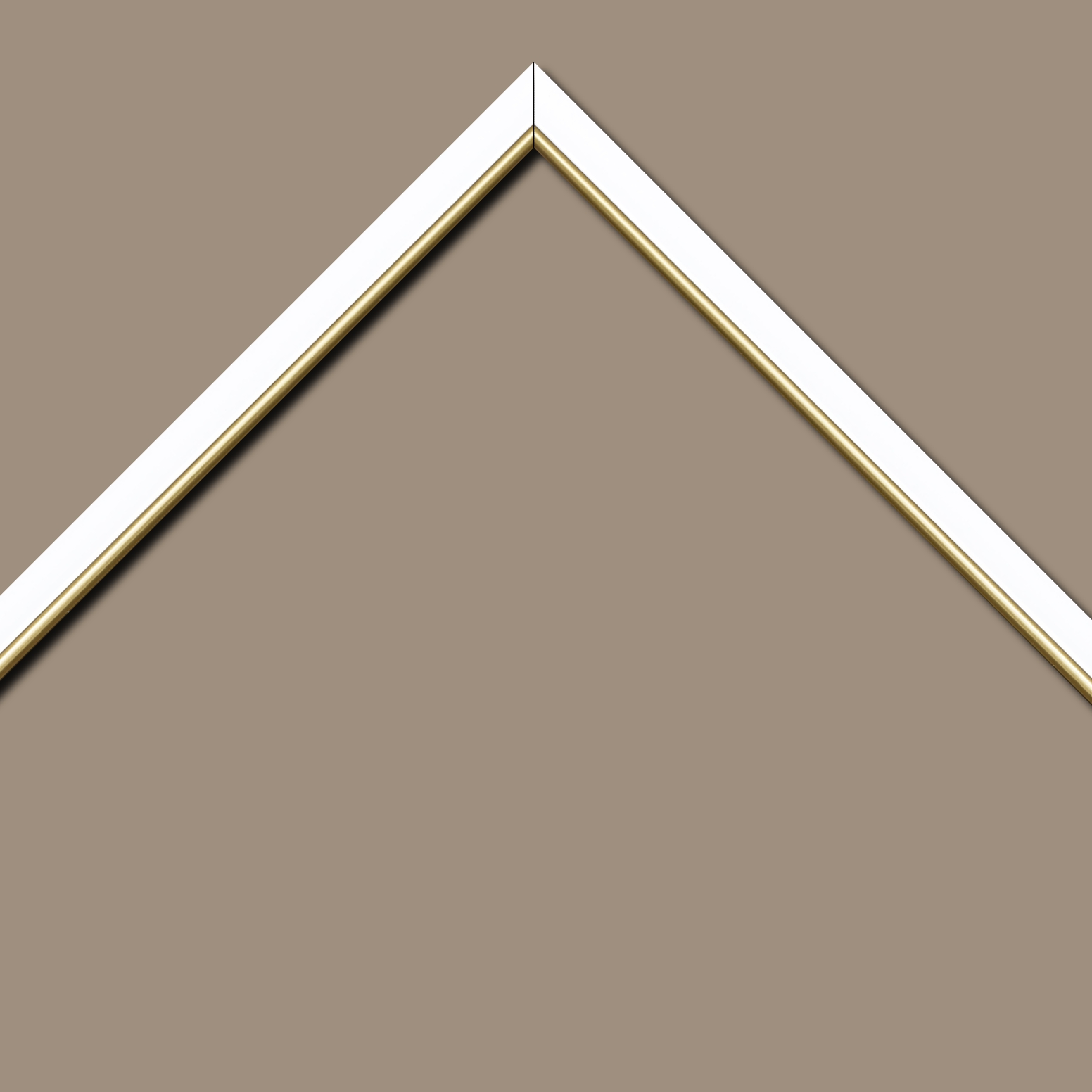 Cadre  bois blanc — 41 x 33