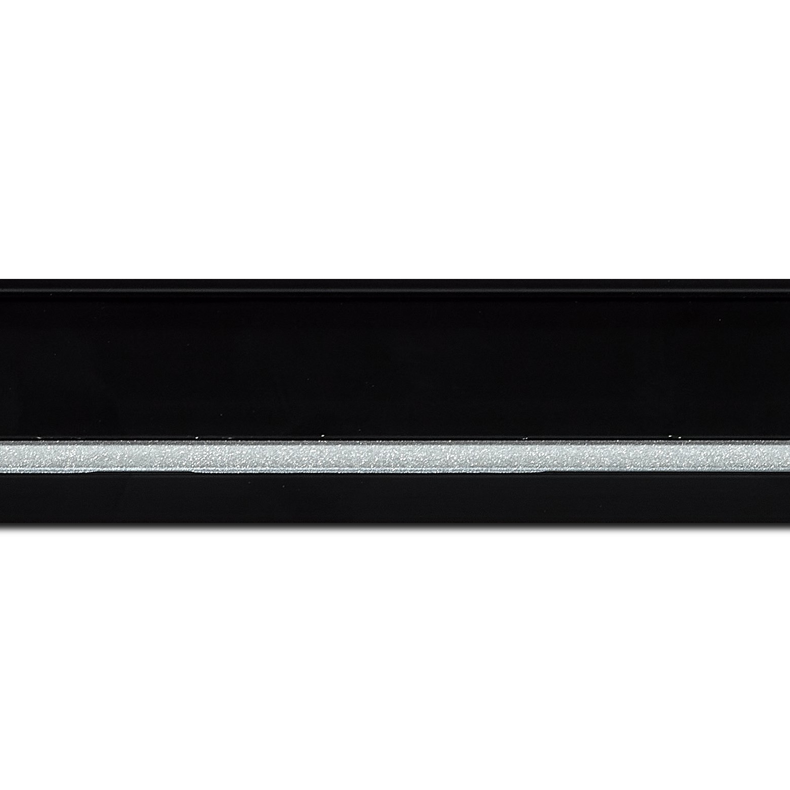 Cadre  bois argent noir — 70 x 100
