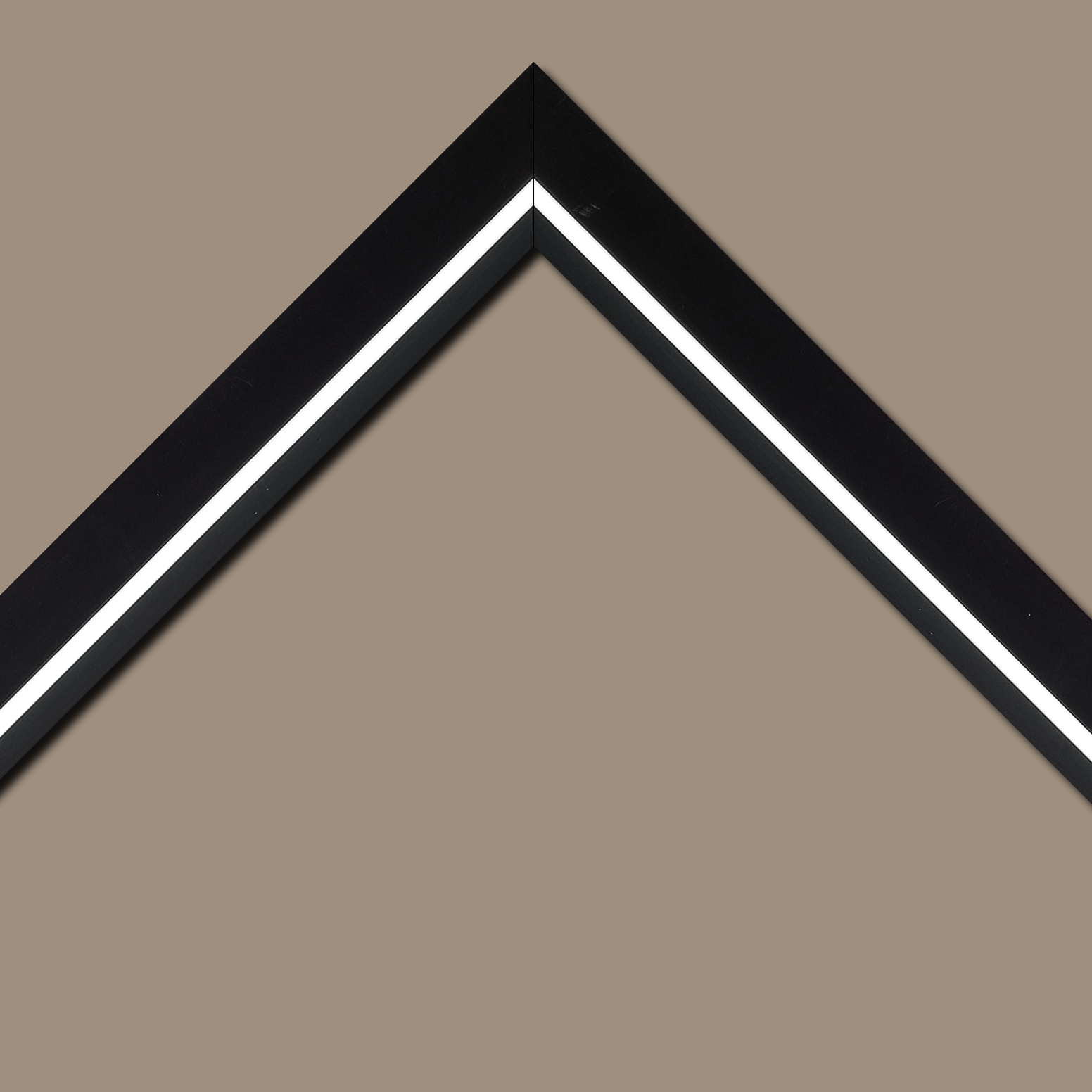 Cadre  bois blanc noir — 42 x 59.4