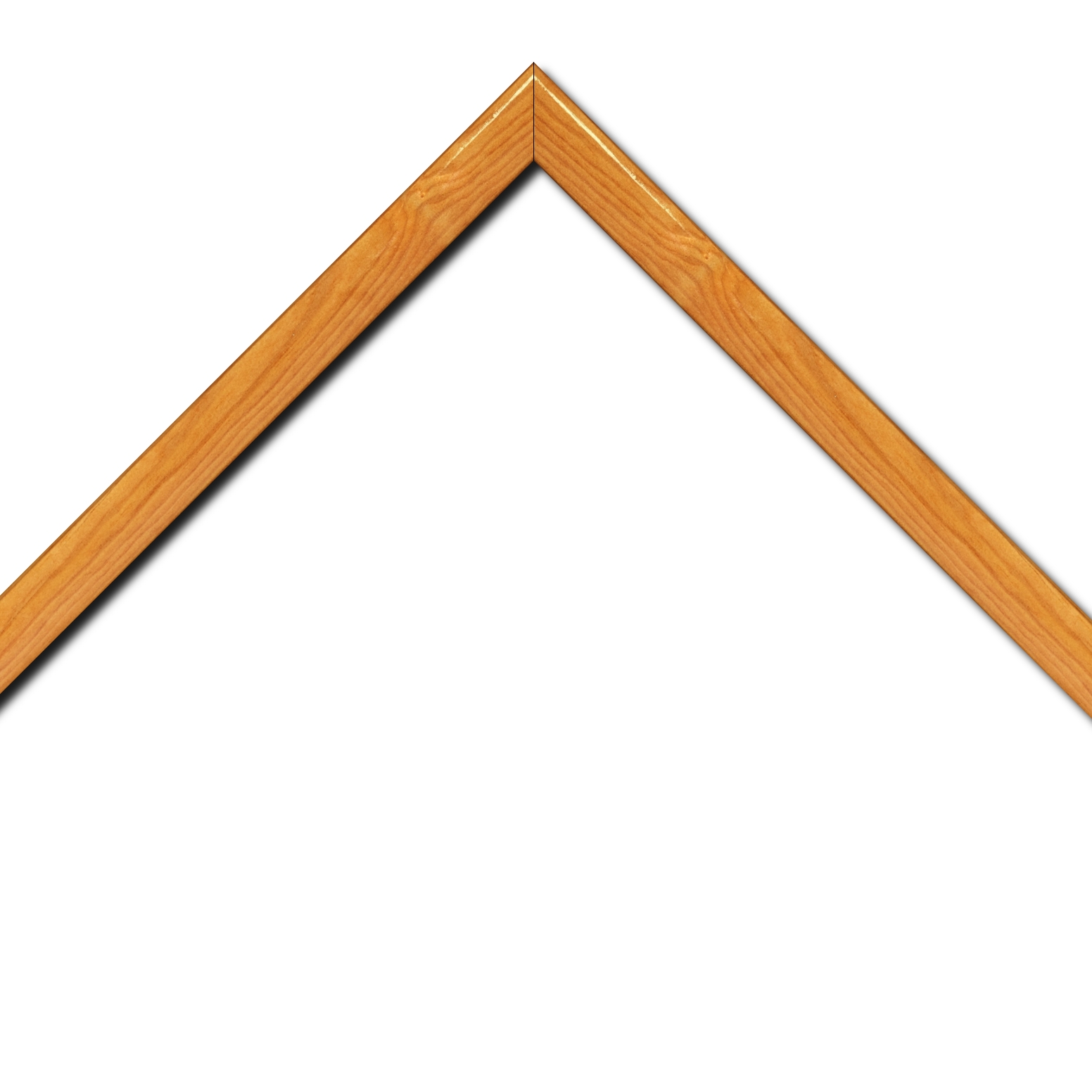 Cadre  bois jaune — 81 x 65
