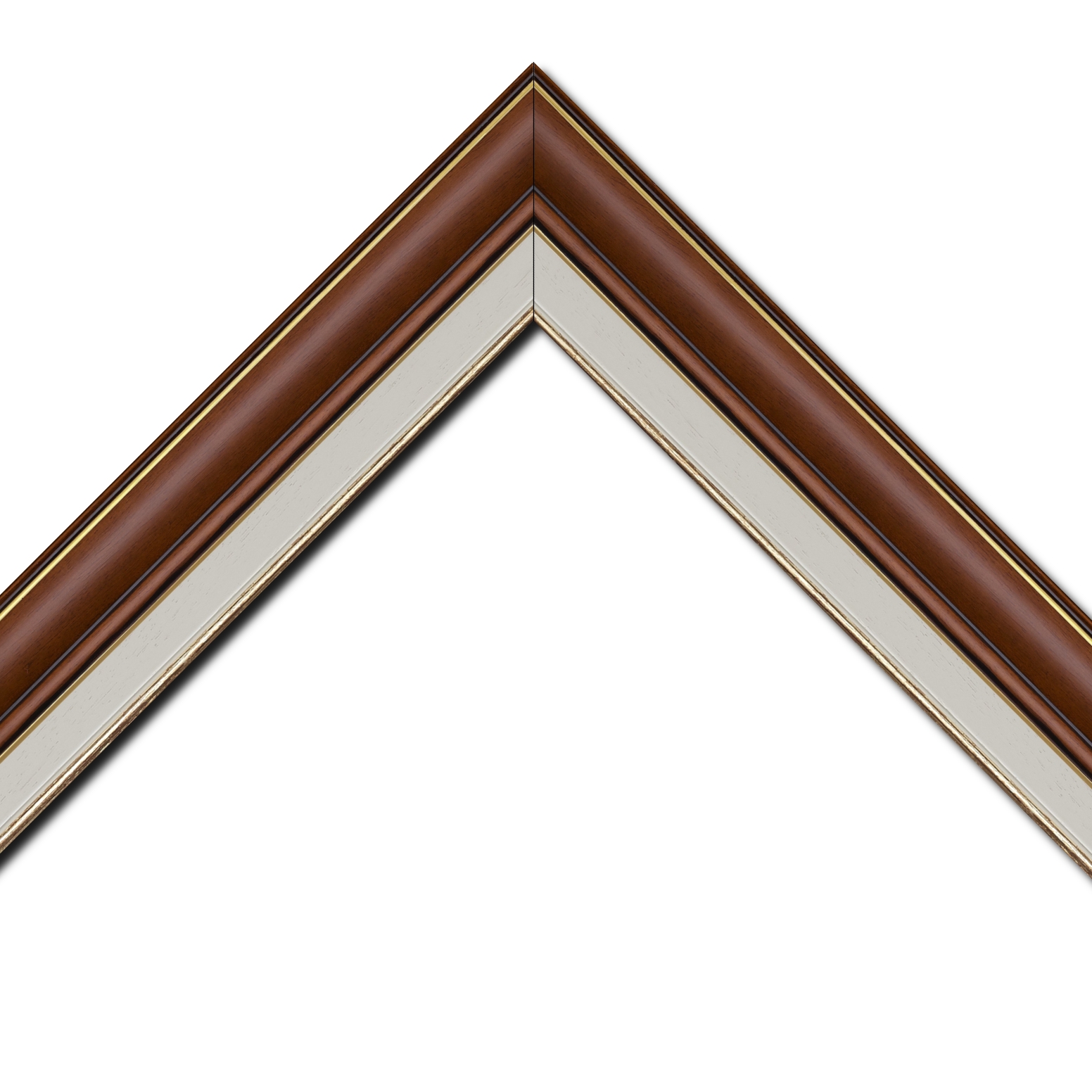 Cadre  pour peinture pour peinture bois marron tons bois — 35 x 22