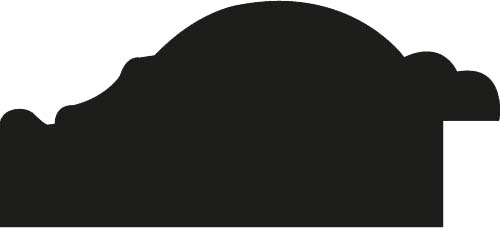 Cadre bois profil bombé largeur 5cm couleur or filet noir - 20x30