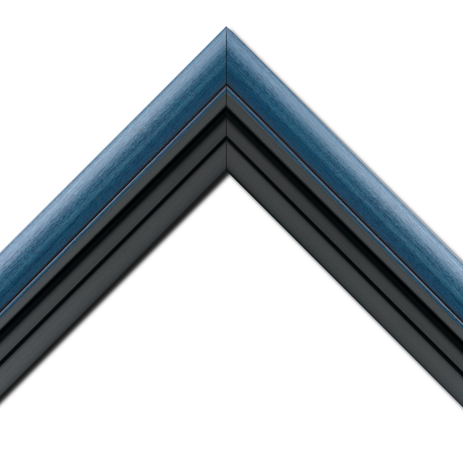 Caisse américaine pour peintures  americaine bois bleu noir — 116 x 81