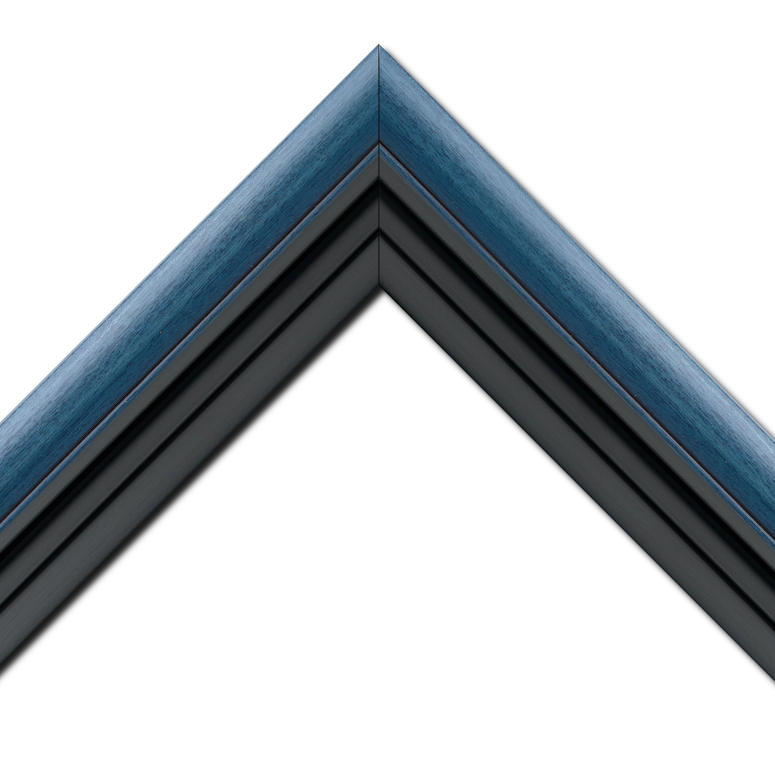 Caisse américaine pour peintures  americaine bois bleu noir — 92 x 73