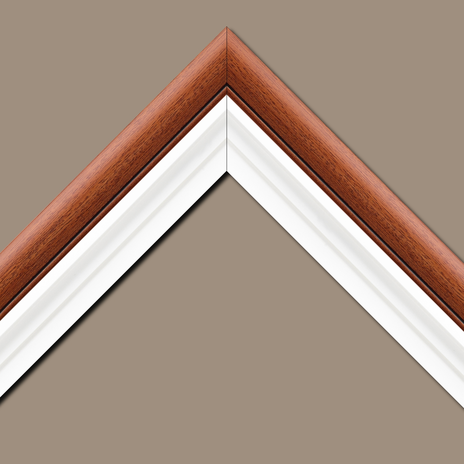 Caisse américaine pour peintures  americaine bois blanc marron tons bois — 100 x 73