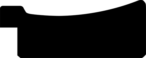 Cadre bois profil concave largeur 5cm couleur or   filet argent chaud - 20x30