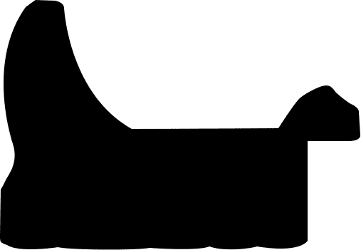 Cadre bois profil braque largeur 4.2cm or patiné - 20x30