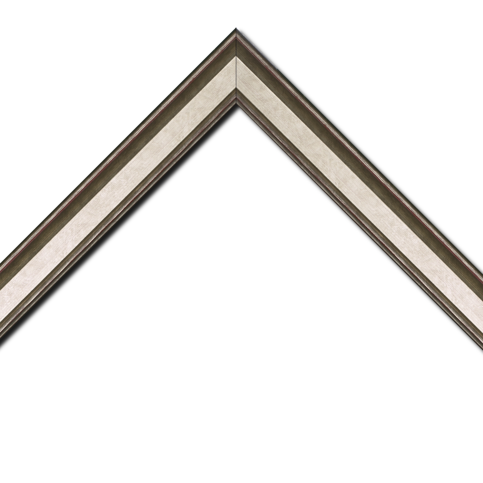 Cadre pour peinture  pour peinture pour peinture bois argent — 41 x 24